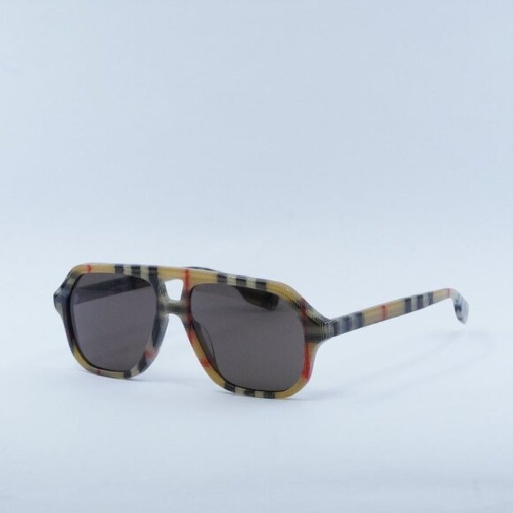 Burberry Kids JB4340 377873 Sunglasses Vintage Check Frame, Dark Brown Lenses